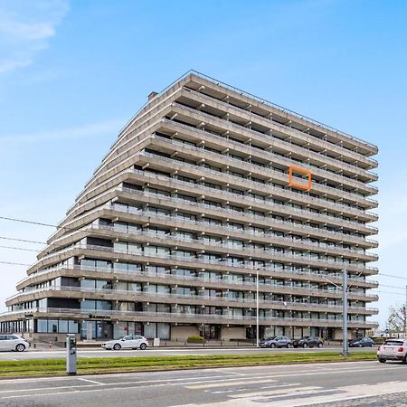 Luxueuze Vakantiestudio Met Zeezicht En Terras In Oostende Exteriör bild